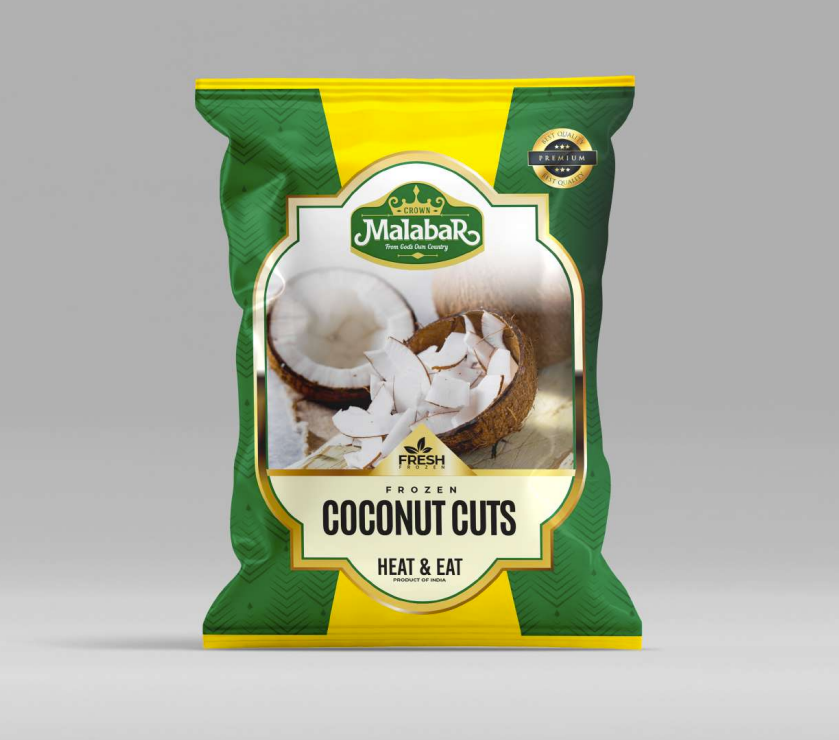 Crown Malabar Cut Coconut Frozen 400G