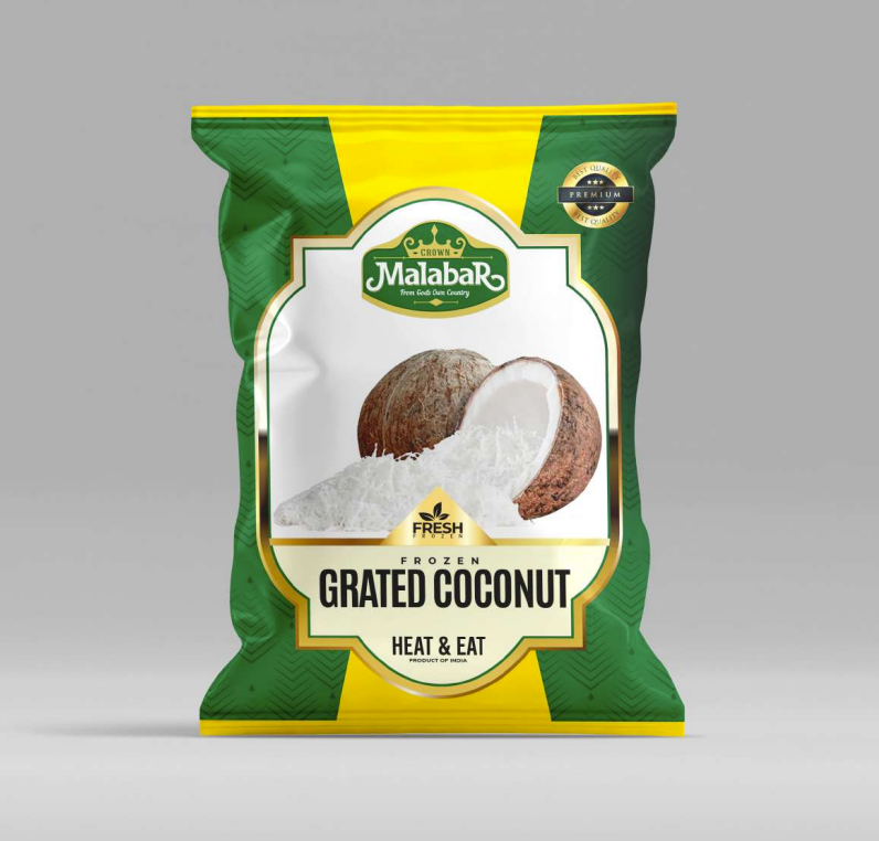 Crown Malabar Grated Coconut Frozen 400G